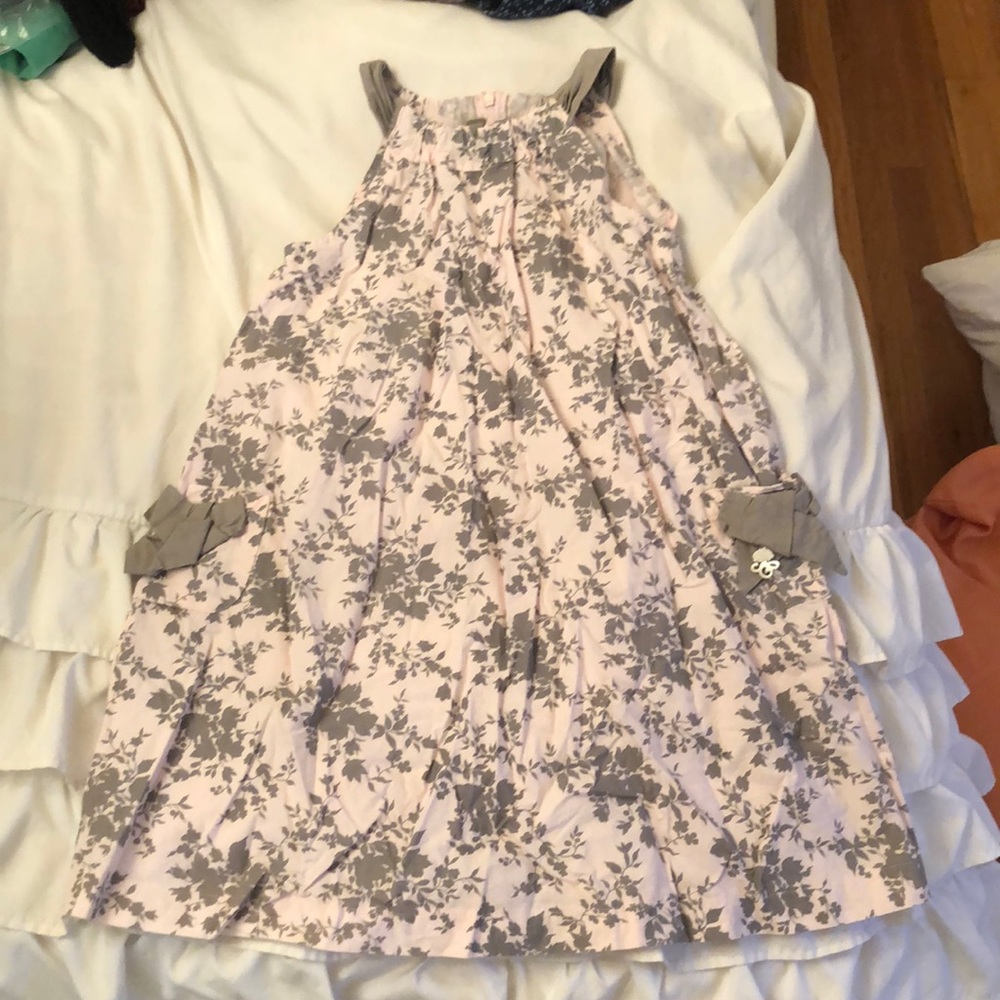 Pink and light brown dress, French size 8